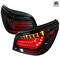 Spec-D Tuning 08-10 Bmw E 60 5- Series LED Tail Lights- Glossy Black With Clear Lens LT-E6008BKLED-TM - alternate 1